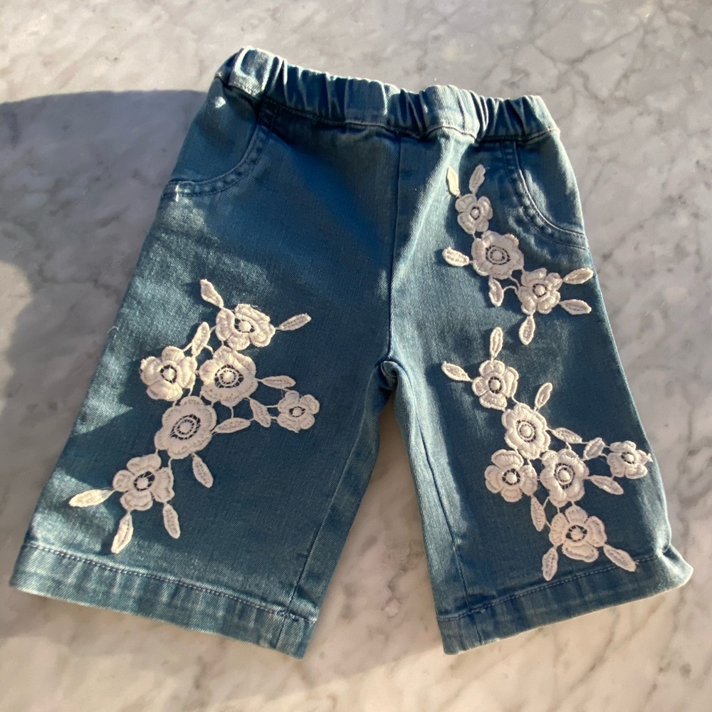 Baby jeans & zip up sweater